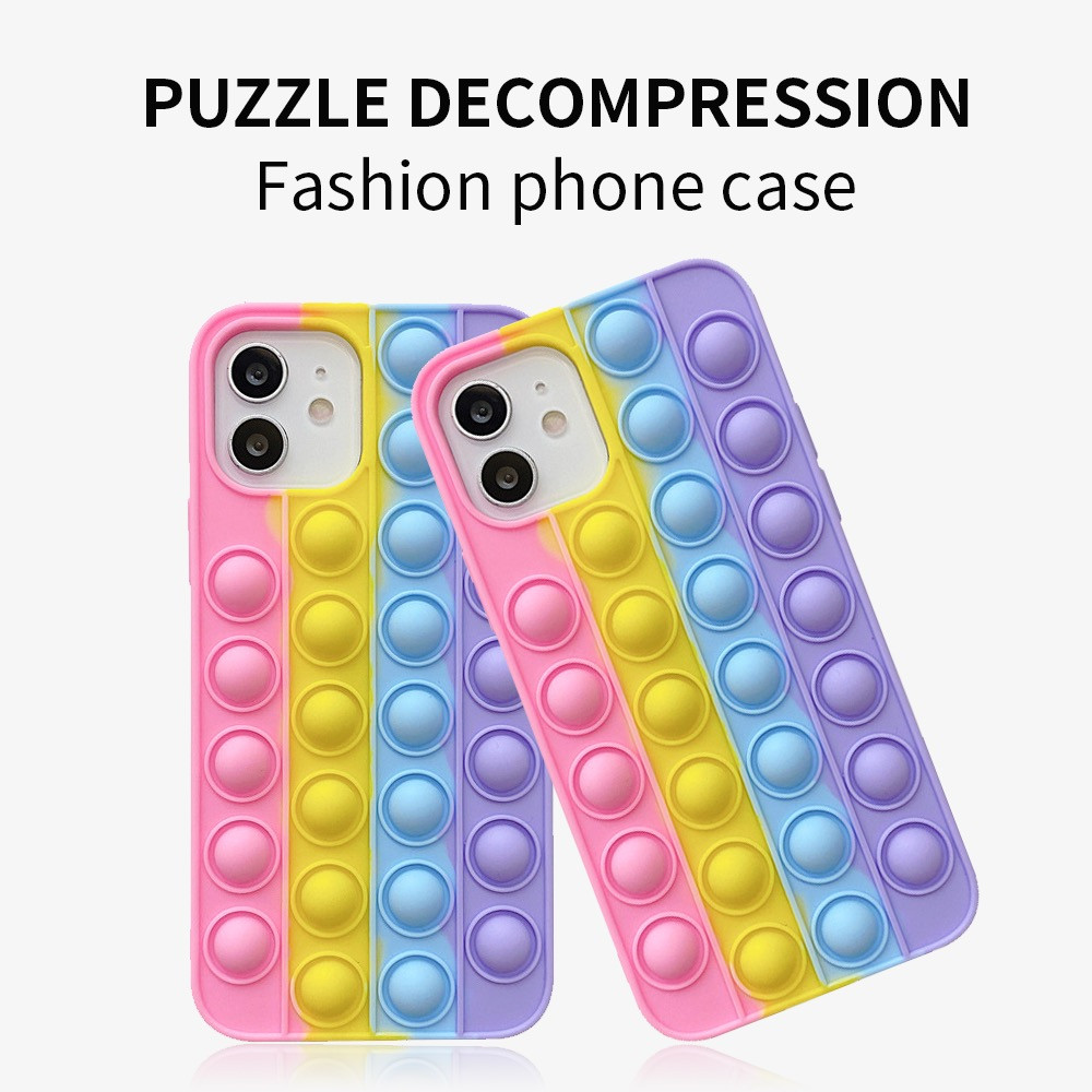 Multi Colored TPU Cell Phone Case For iPhone