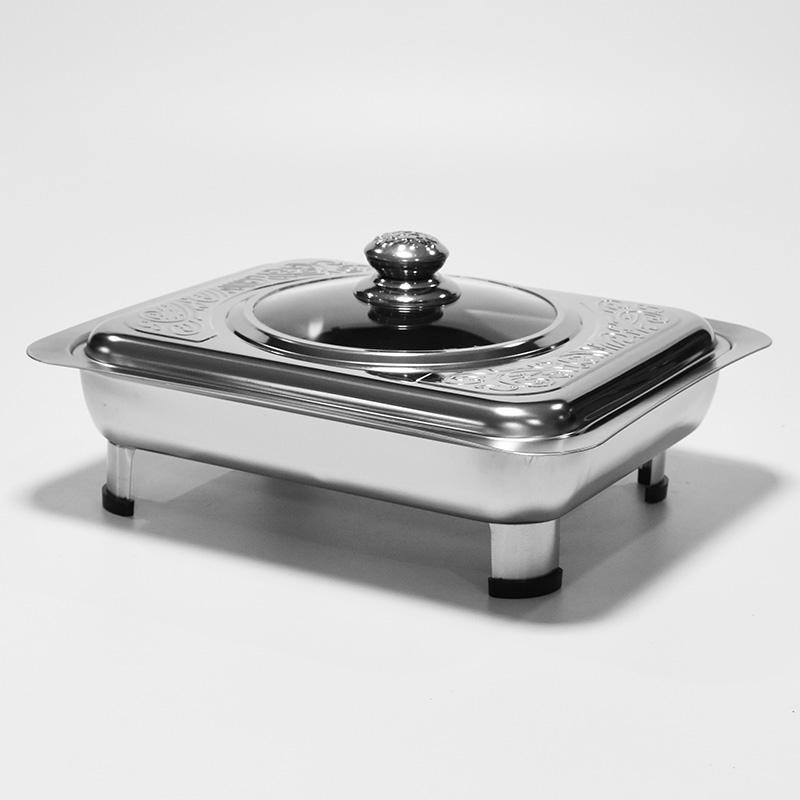 Commercial Stainless Steel Service Dish Buffet Food Warm Chafing Dish in Restaurant