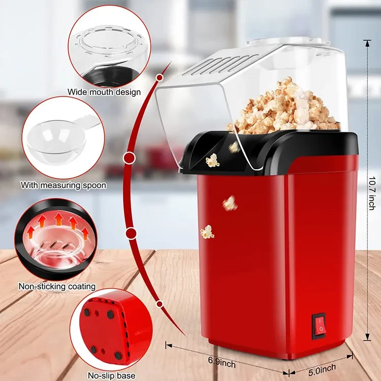 Popcorn Makers Mini Popcorn Machine Electric Household Appliance Machine Fully Automatic Popcorn Machine For Home Kitchen